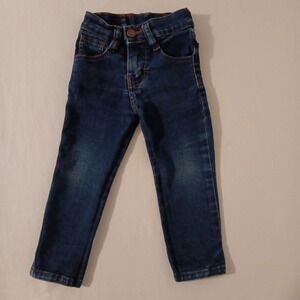 Levi's Jeans Girls Sz‎ 2 Baby/Infant Stretch Skinny Dark Wash Denim Zipper